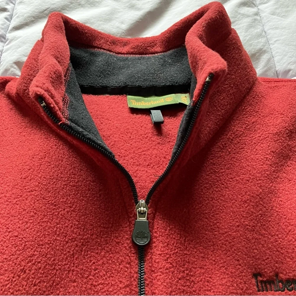 Timberland Men's Red Fleece Polartec Vest - XXL